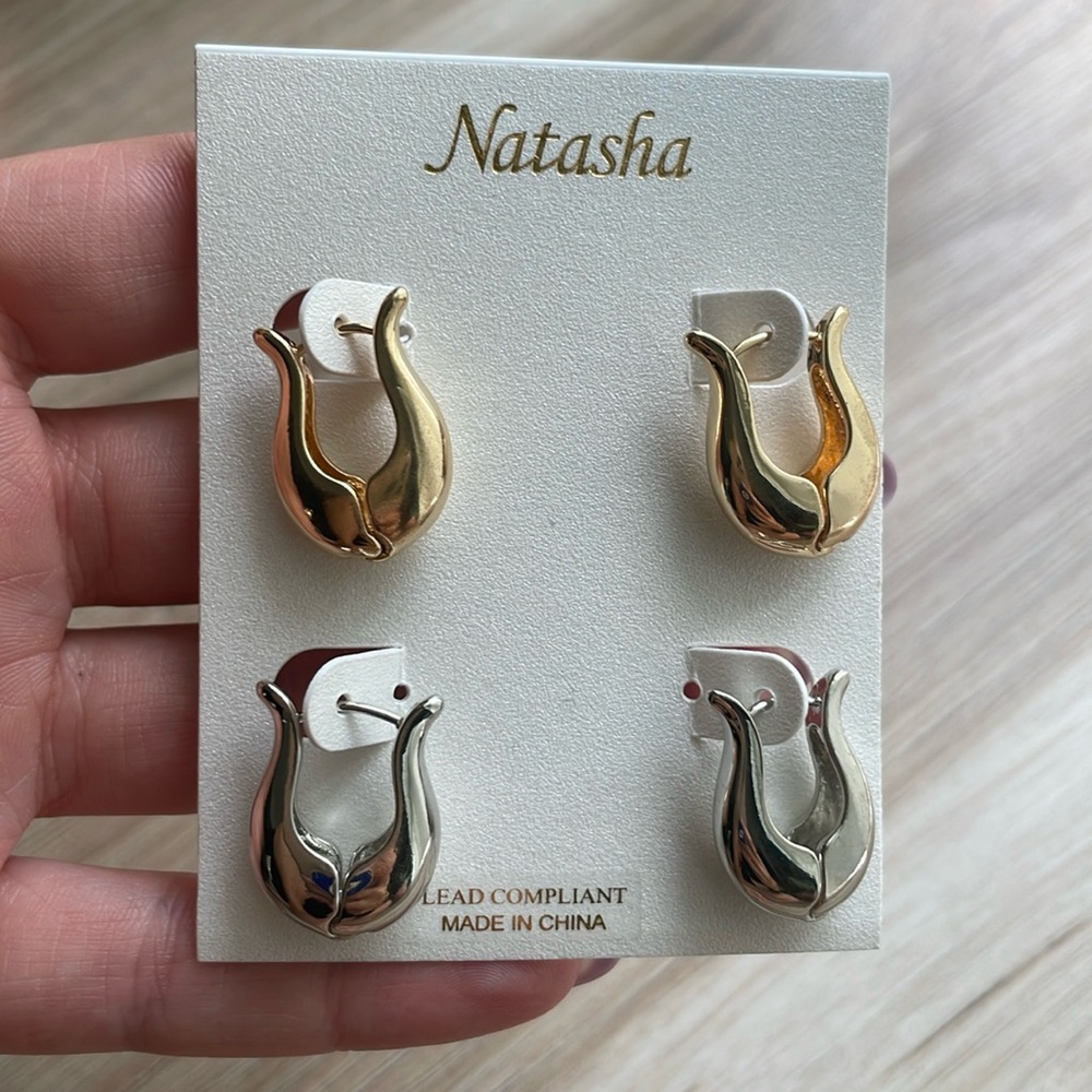 Natasha Gold/Silver Earrings